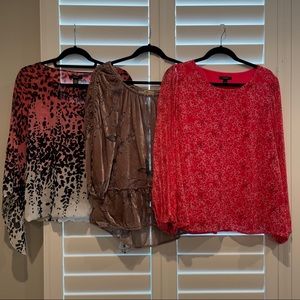 Women’s Long sleeve Business casual tops Size Large Lot